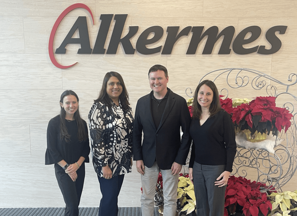 Bospar PR team onsite with healthcare and pharma client Alkermes